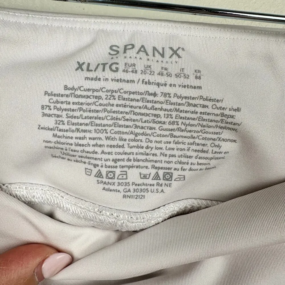 SPANX Get Moving Skort Skirt Pale Pink XL Golf Tennis Pickleball Athleisure